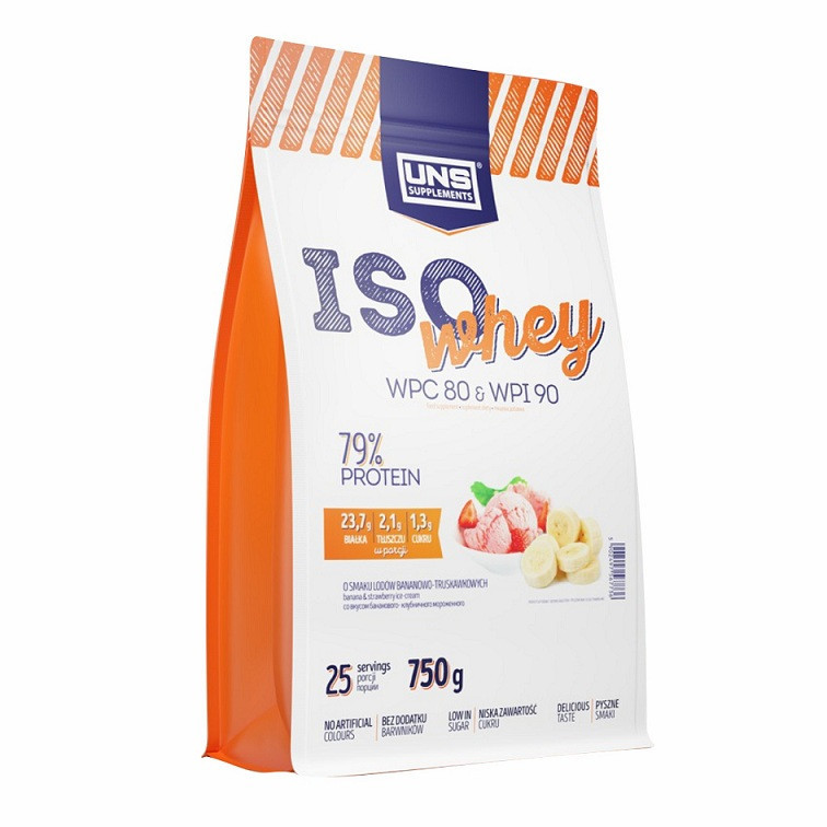Сироватковий протеїн ізолят UNS Iso Whey (750 г) юнс Blueberry Ice cream