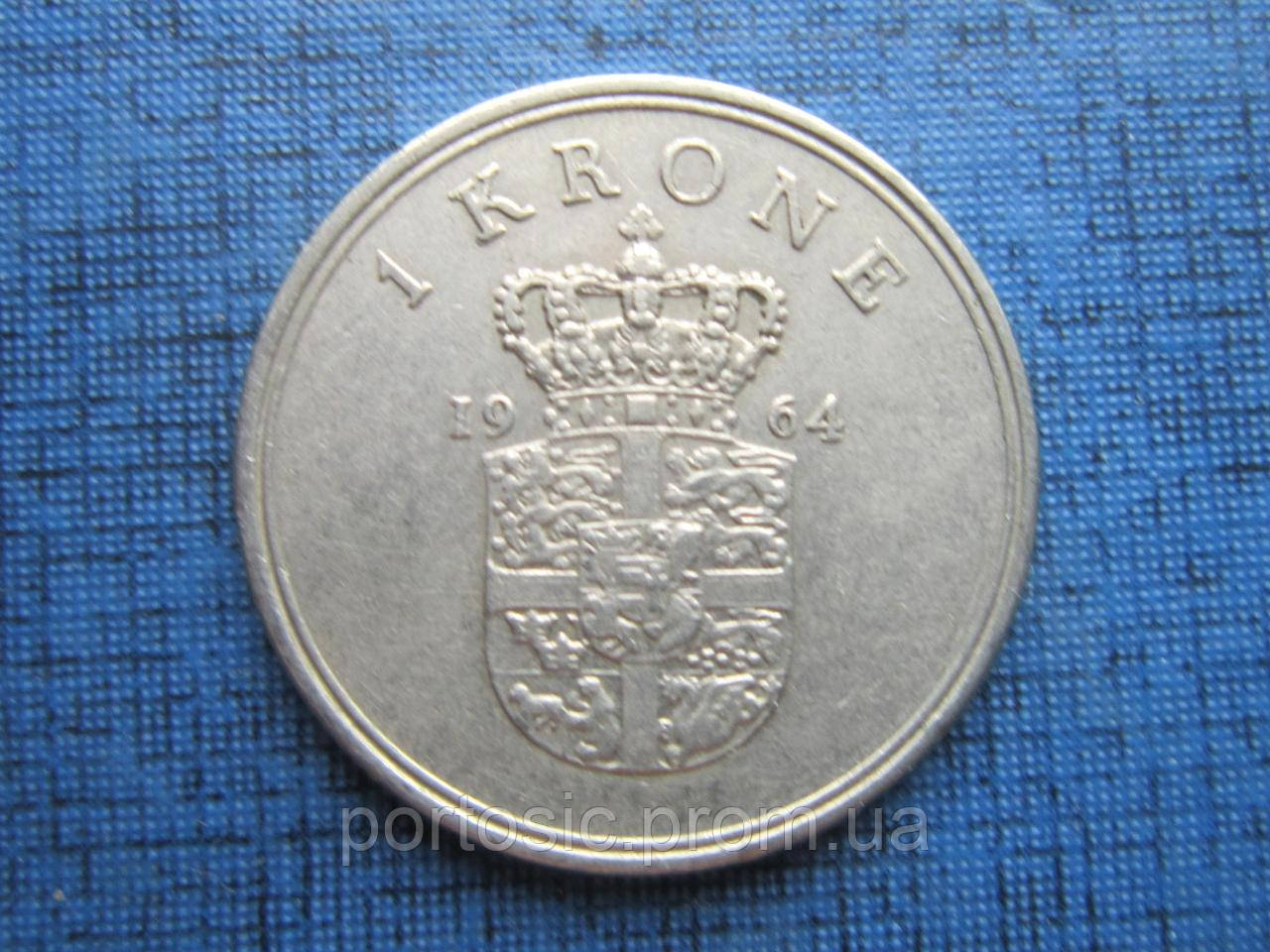 Купити Монета 1 крона Данія 1963 1970 1965 1964 4 року ціна за 1 монету ...
