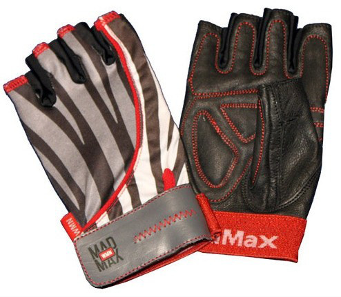Рукавички для фітнесу Mad Max Nine-Eleven MFG 911 (розмір S) медмакс zebra