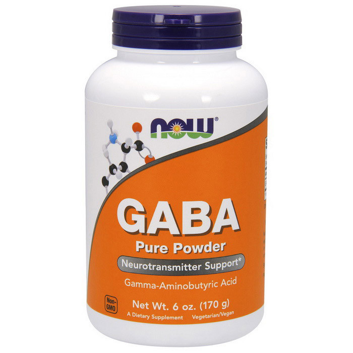 ГАМК Now Foods GABA (170 г) нау фудс гамма-аміномасляна кислота