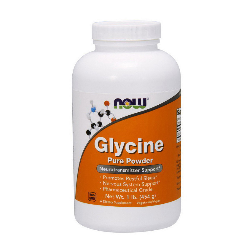 Гліцин Now Foods Glycine Pure Powder (454 г) нау фудс