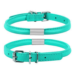 Нашийник Collar WauDog Glamour (круглий 6мм./17-20см., ментоловий)