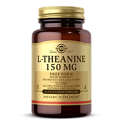 L-теанін L-Theanine Solgar, 150 мг, 60 рослинних капсул