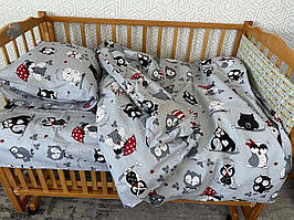 Дитяча постільна білизна в ліжечко - Сови
