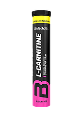 Л-карнітин BioTech Effervescent L-Carnitine 500 mg (20 таб) біотеч лимон-лайм