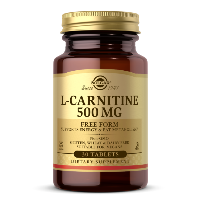 Л-карнітин Solgar L-Carnitine 500 мг (30 таб) солгар