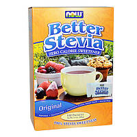 Натуральный сахарозаменитель Now Foods Better Stevia 100 packets (100 г) нау фудс стевия