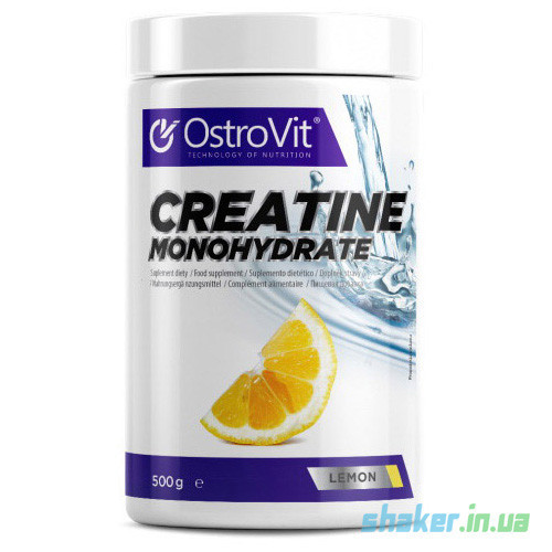 Креатин моногидрат OstroVit Creatine Monohydrate (500 г) островит lemon - фото 1 - id-p670640885