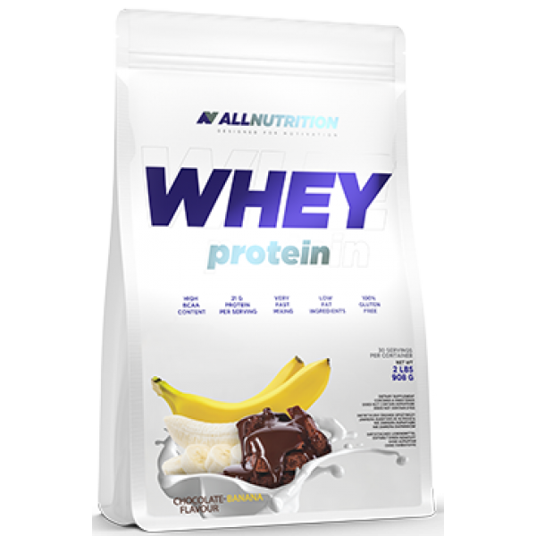 Сироватковий протеїн концентрат AllNutrition Whey Protein (900 г) алл Нутришн Chocolate Banana