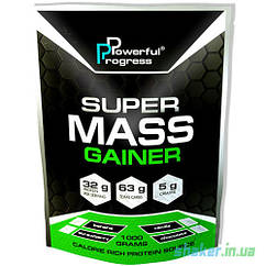 Гейнер для набору маси Powerful Progress Super Mass Gainer (1 кг) Гейнер поверфул прогрес banana