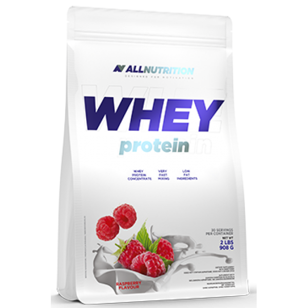 Сироватковий протеїн концентрат AllNutrition Whey Protein (900 г) алл Нутришн Raspberry, фото 1