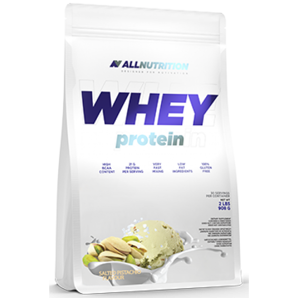 Сироватковий протеїн концентрат AllNutrition Whey Protein (900 г) алл Нутришн Salted Pistachio, фото 1