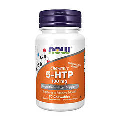 5-гідрокситриптофан Now Foods Chewable 5-HTP 100 мг (90 цукерок) нау фудс