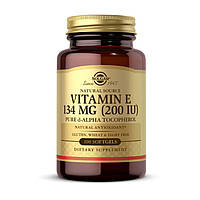 Витамин Е Solgar Vitamin E 134 mg 200 IU naturally sourced 100 капсул