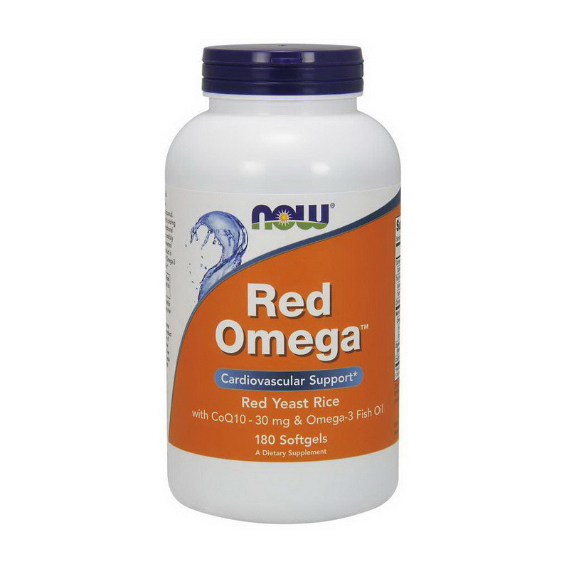 Омега 3 Now Foods Red Omega (180 капс) риб'ячий жир нау фудс