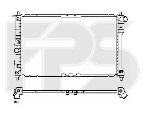 Радиатор DAEWOO_LANOS 98-/NEXIA 08- (N150) (ID#1441981837), цена: 1300 ...