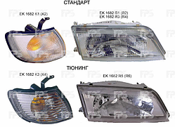 Фара Nissan Maxima A32 95-00 правая (FPS) пластмас. рассеиватель (прозрачный) 2326010YA1005