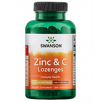 Цинк Swanson Zinc C Lozenges orange lemon 200 капсул