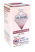 Хира Бхасма, зола алмаза - омоложение, антиоксидант, кровоочиститель, афродизиак Hira Bhashma 100mg