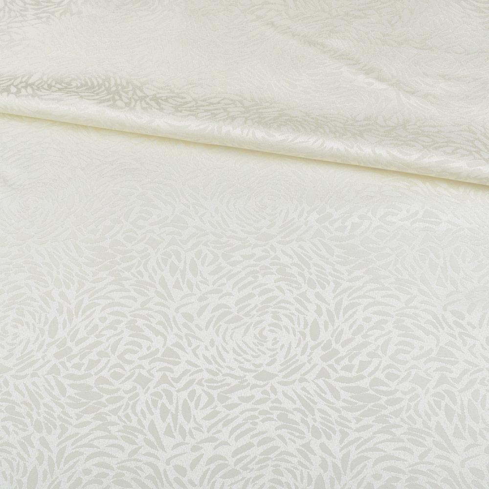 Жакард скатерковий троянди молочний, ш.320