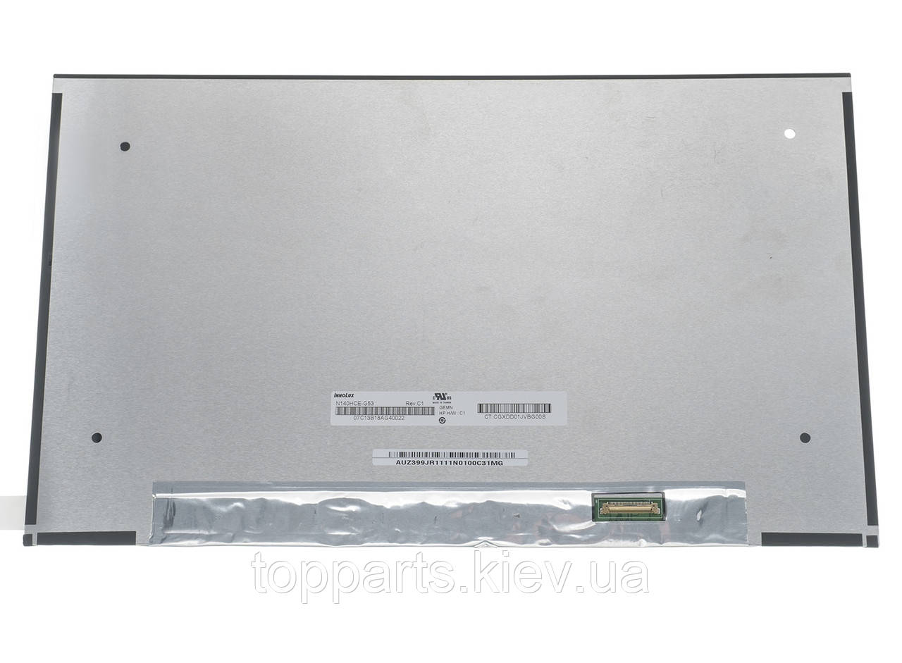 14.0" FHD 1920х1080, Innolux N140HCE-G53, 30-pin (eDP, правий роз'єм), матова, slim