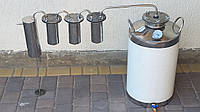 Электрический дистиллятор тройной очистки на 30 литров из нержавейки ПРЕМИУМ