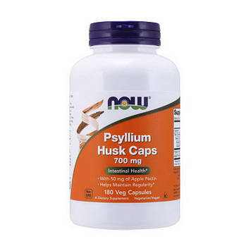 Лушпиння подорожника (Plantago ovata) Нау Фудс / Now Foods Psyllium Husk Caps mg 700 (180 veg caps)