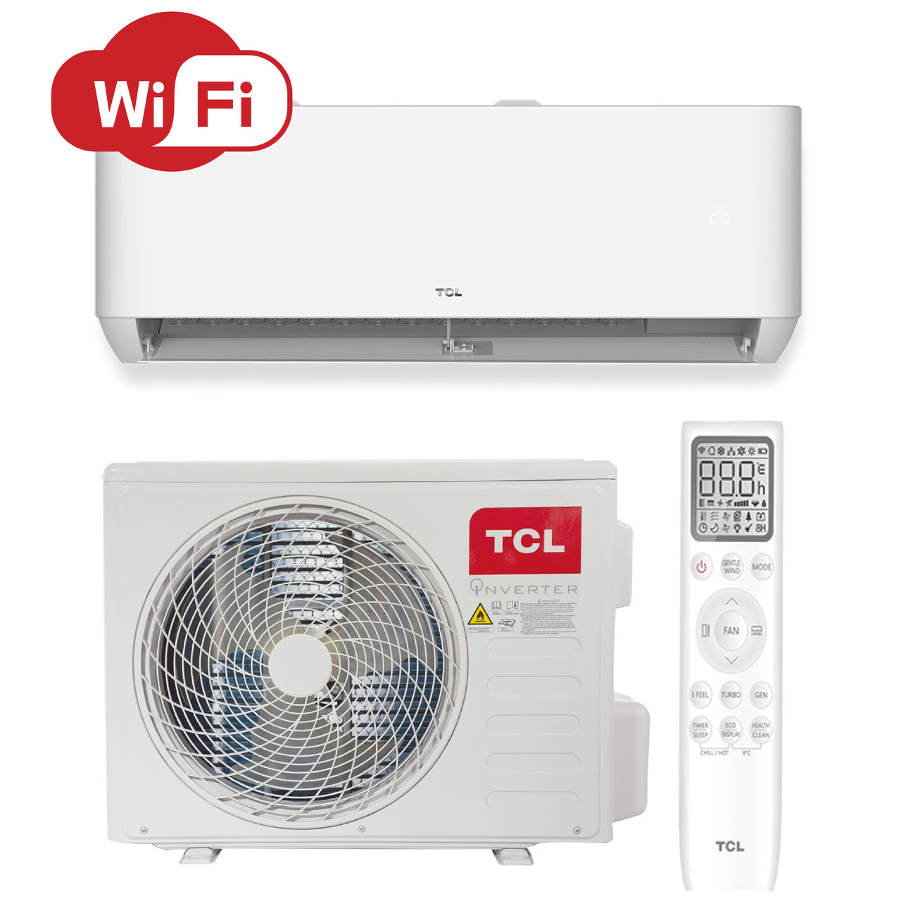 Кондиціонер TCL (Ocarina Series) TAC-18CHSD/TPG11I Inverter R32 WI-FI (до 50 м2 18000BTU)