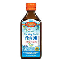 Жирные кислоты Carlson Labs Kid's The Very Finest Fish Oil, 200 мл Апельсин