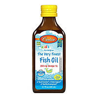 Жирные кислоты Carlson Labs Kid's The Very Finest Fish Oil, 200 мл Лимон