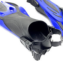 Ласти для дайвінгу з відкритою п'ятою ласти для снорклінгу Newt DLV Deep, сині (L/XL 43-46), фото 4