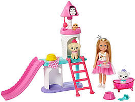 Лялька Барбі Chelsea Пригоди принцеси Замок Челсі Barbie Princess Adventure Chelsea Pet Castle Playset