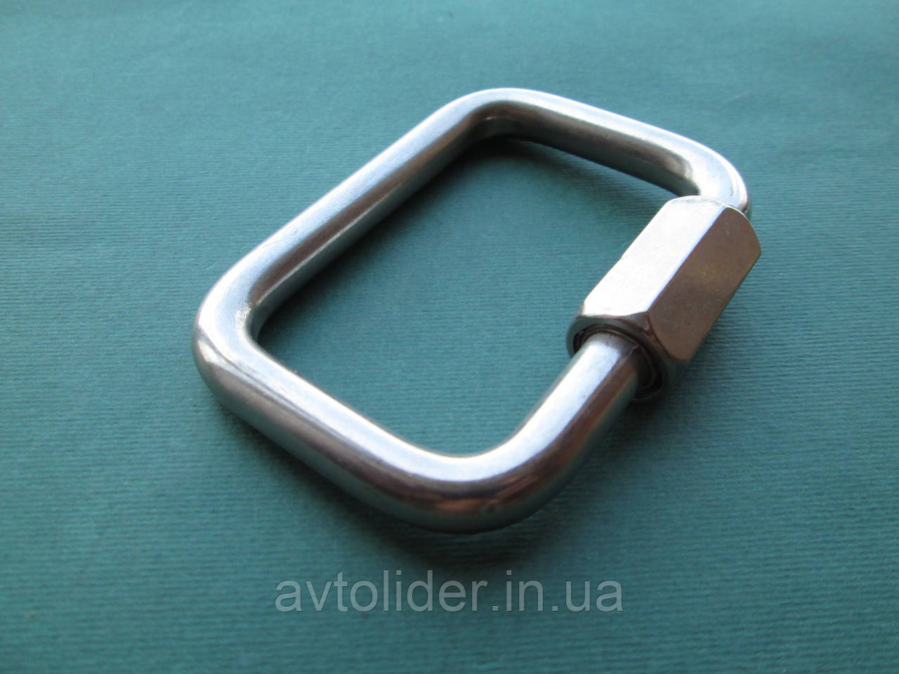 Карабін прямокутний, нержавіюча сталь А4 (AISI 316)