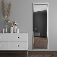 Срібне настінне дзеркало в повний зріст 182х62 Black Mirror для масажного кабінету