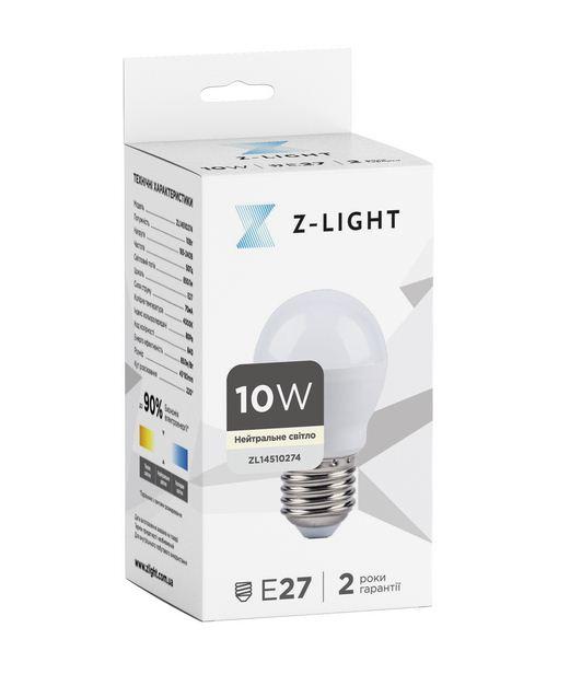 Лампа LED "кулька" G45 Z-LIGHT  ZL14510274 10w 4000K E27