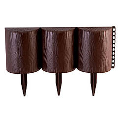 Города для газону Пінек 26х8х14 см темно-коричнева 1 шт Алеана