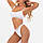Жіночий роздільний купальник з топом і яскравим модним принтом., фото 3