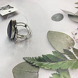 Сапфір кільце крапля 19,3 розмір кільце з каменем індійський натуральний сапфір в сріблі кільце з сапфіром., фото 8