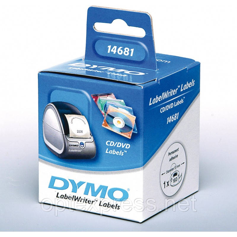Етикетки DYMO для CD/DVD S0719250 для принтера  DYMO LabelWriter