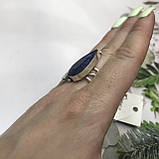 Сапфір кільце крапля 18 розмір кільце з каменем індійський натуральний сапфір в сріблі кільце з сапфіром., фото 4