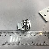 Сапфір кільце крапля 18 розмір кільце з каменем індійський натуральний сапфір в сріблі кільце з сапфіром., фото 6