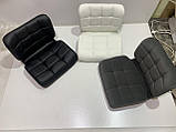 Барний стілець Сохо SOHO BAR CH-BASE білий кожзам, стілець візажиста, фото 5