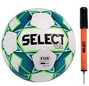 Офіційний футзальний м'яч Select Futsal Super FIFA New розмір 4 для футзалу (361343)