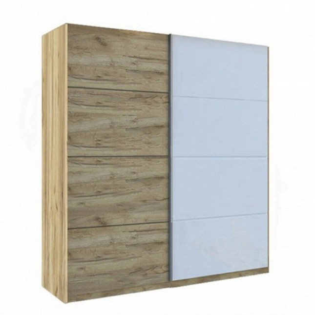 Шафа-купе Асті Міромарк 1,5м (дуб крафт/белый глянец), фото 1