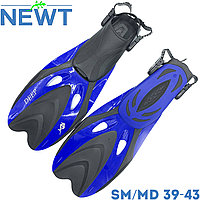 Ласты для дайвинга с открытой пяткой ласты для снорклинга Newt DLV Deep, синие (SM/MD 39-43)
