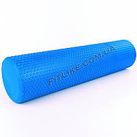 Массажный валик Foam Roller 60 см Eva ролик для массажа спины, мышц, триггерных точек Синий