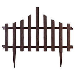 Города для газону Забірчик 64х1х55 см темно-коричнева 1 шт Алеана