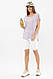 Жіноча літня футболка з сіточкою на рукавах 1700V, фото 2