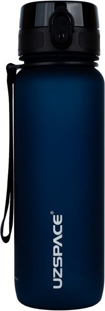 Пляшка для води Uzspace Frosted 3053 800 мл, темно-синя