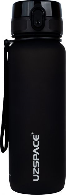 Пляшка для води Uzspace Frosted 3053 800 мл, чорна